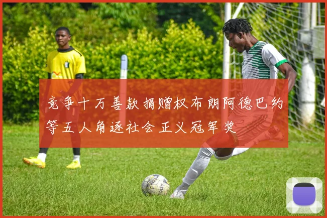 竞争十万善款捐赠权布朗阿德巴约等五人角逐社会正义冠军奖