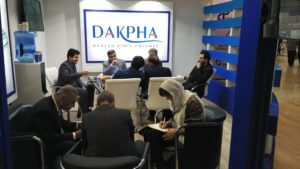 Visiting DAKPHA holding booth by the ambassador of Portugal.